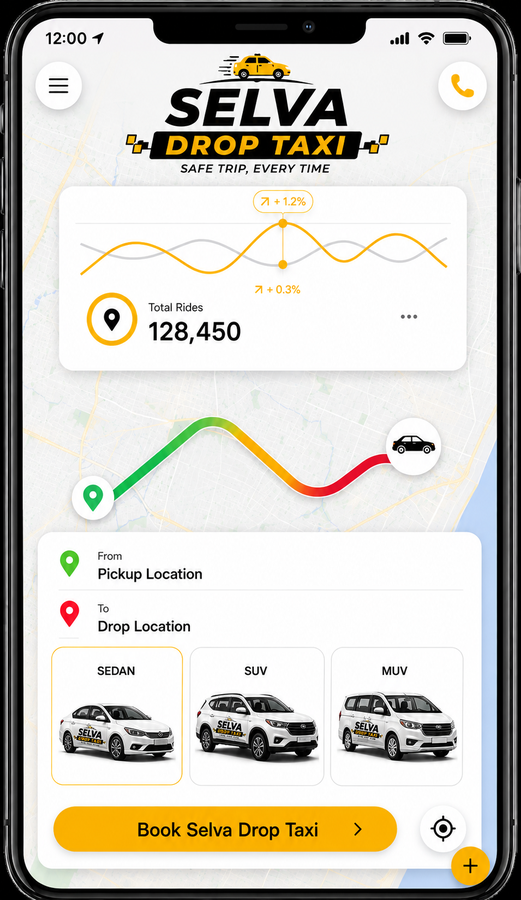 Selva Drop Taxi app preview